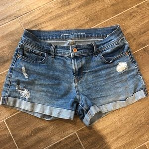 Old Navy Boyfriend Distressed Jean Shorts
